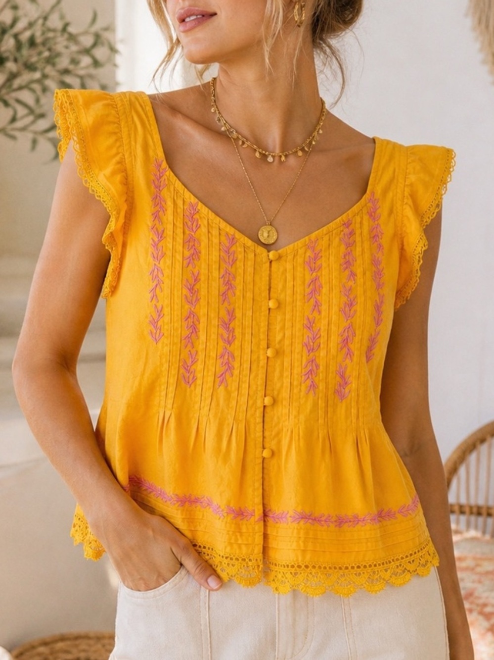Anthropologie Maeve Top, Size M